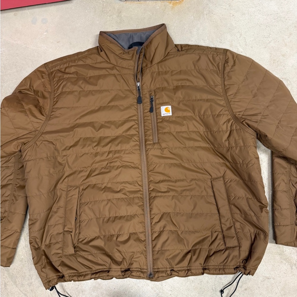 Carhartt Men’s Brown puffer Insulated Jacket